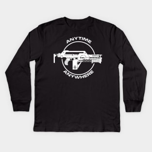 Aliens: Pulse Rifle - Anytime Anywhere Kids Long Sleeve T-Shirt